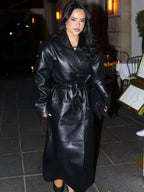 Becky G 2026 Black Trench Coat