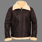B3 Bomber Aviator Shearling Leather Jacket