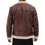 Men’s Classic Brown B3 Shearling Bomber Jacket