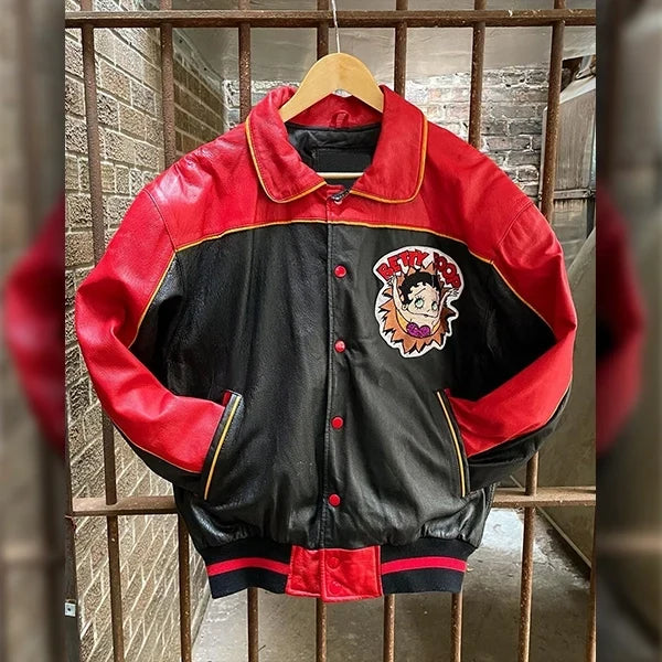 90s Betty Boop Leather Jacket