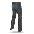 Biker Leather Chaps Back Side View