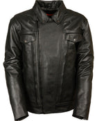 Men's Riding MotoFashion High End Utility Pocket Vented Cruiser Jacket