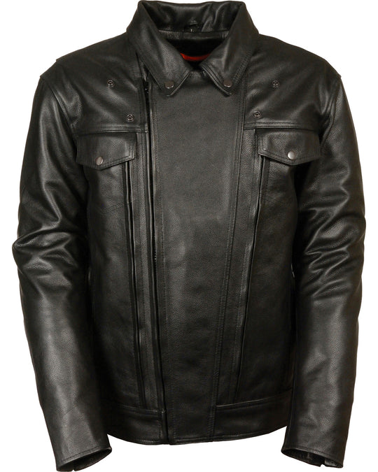 Men's Fashion Riding Utility Vented Cruiser Jacket