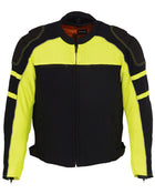 Men's Riding Moto Fashion Mesh Racing with Removable Rain Jacket