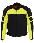 Men's Riding Moto Fashion Mesh Racing with Removable Rain Jacket