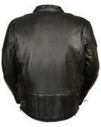 Men's Motorcycle Gear Moto Fashion Lace Side Vented Scooter Jacket