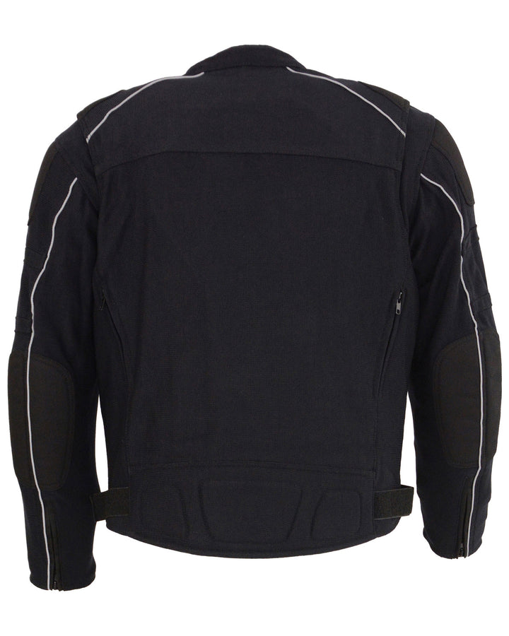 Men's Riding MotoFashion Mesh Racing with Removable Rain Jacket