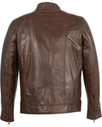 Men's MotoFashion Sheepskin Moto Leather Jacket