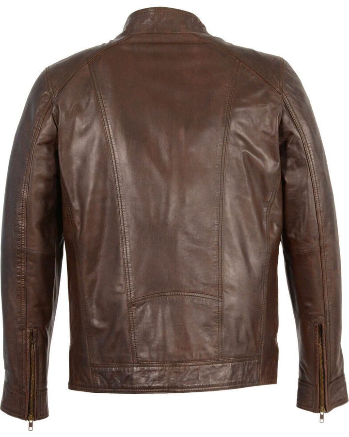Men's MotoFashion Sheepskin Moto Leather Jacket
