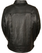 Men's Riding MotoFashion High End Utility Pocket Vented Cruiser Jacket