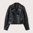 Women Black Motorcycle Lambskin Leather Biker Jacket
