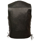 Buffalo Snap Side Lace Leather Vest