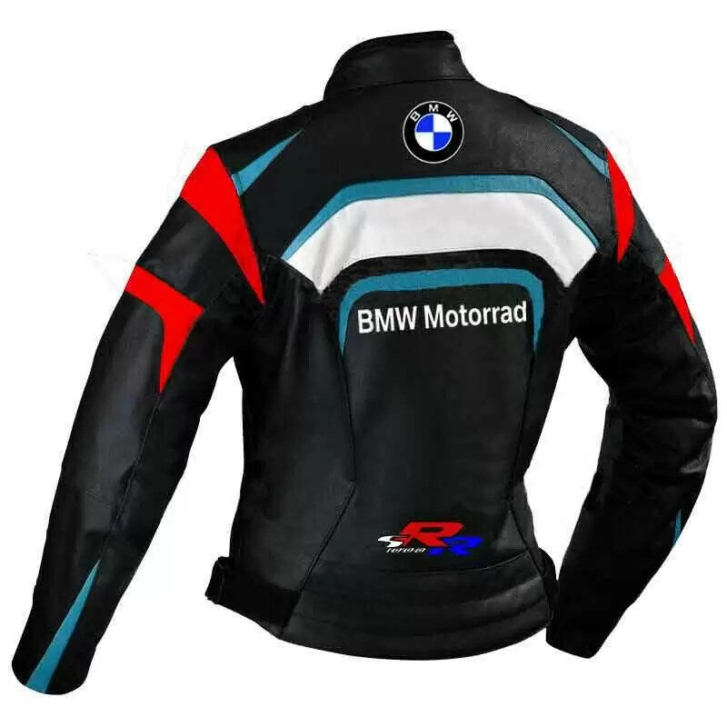 BMW MOTORRAD BY GSXR BLACK LEATHER RACING JACKET