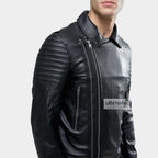 Black Biker Leather Jacket