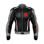 SUZUKI BLACK LEATHER RACING JACKET