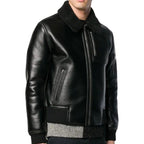 New Mens Pilot Black Aviator G-1 A-2 Flight Bomber Leather Jacket