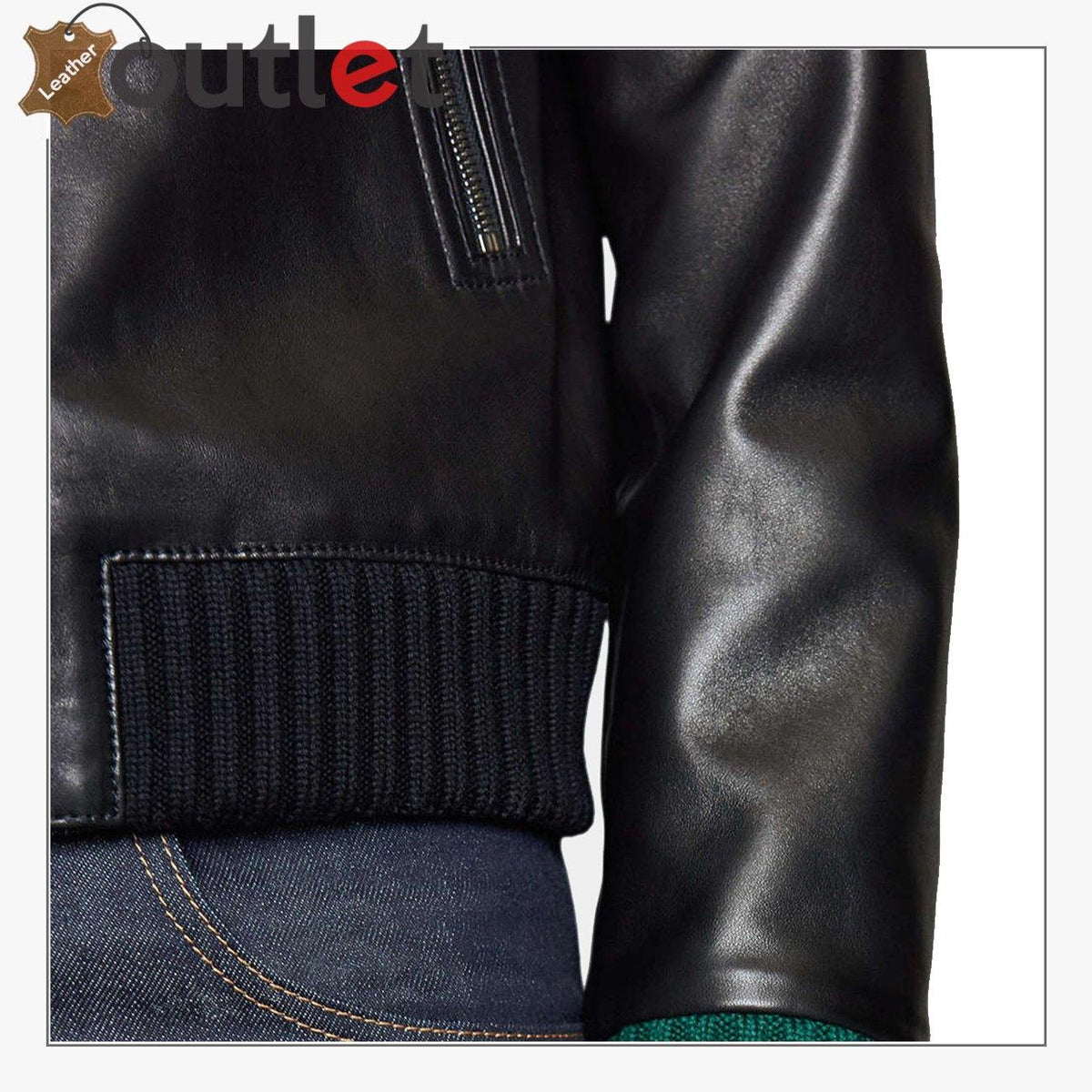 Black Stylish Leather Jacket for Mens