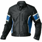 Black BMW Racing Motorcycle Cowhide Leather Jacket