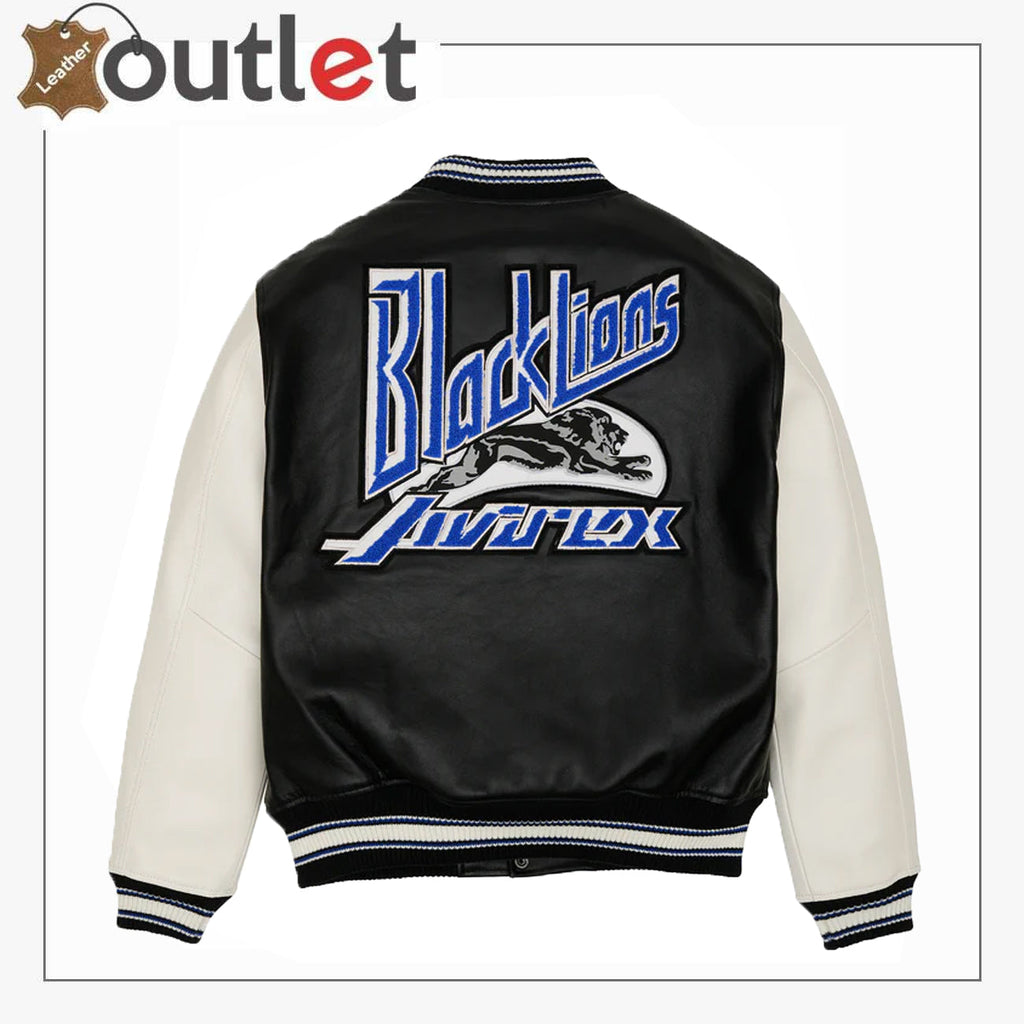 Black Lions Avirex Varsity Jacket