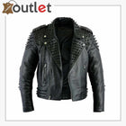 Black Studded Leather Jacket
