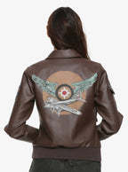 Carol Danvers Captain Marvel Brown Leather Jacket
