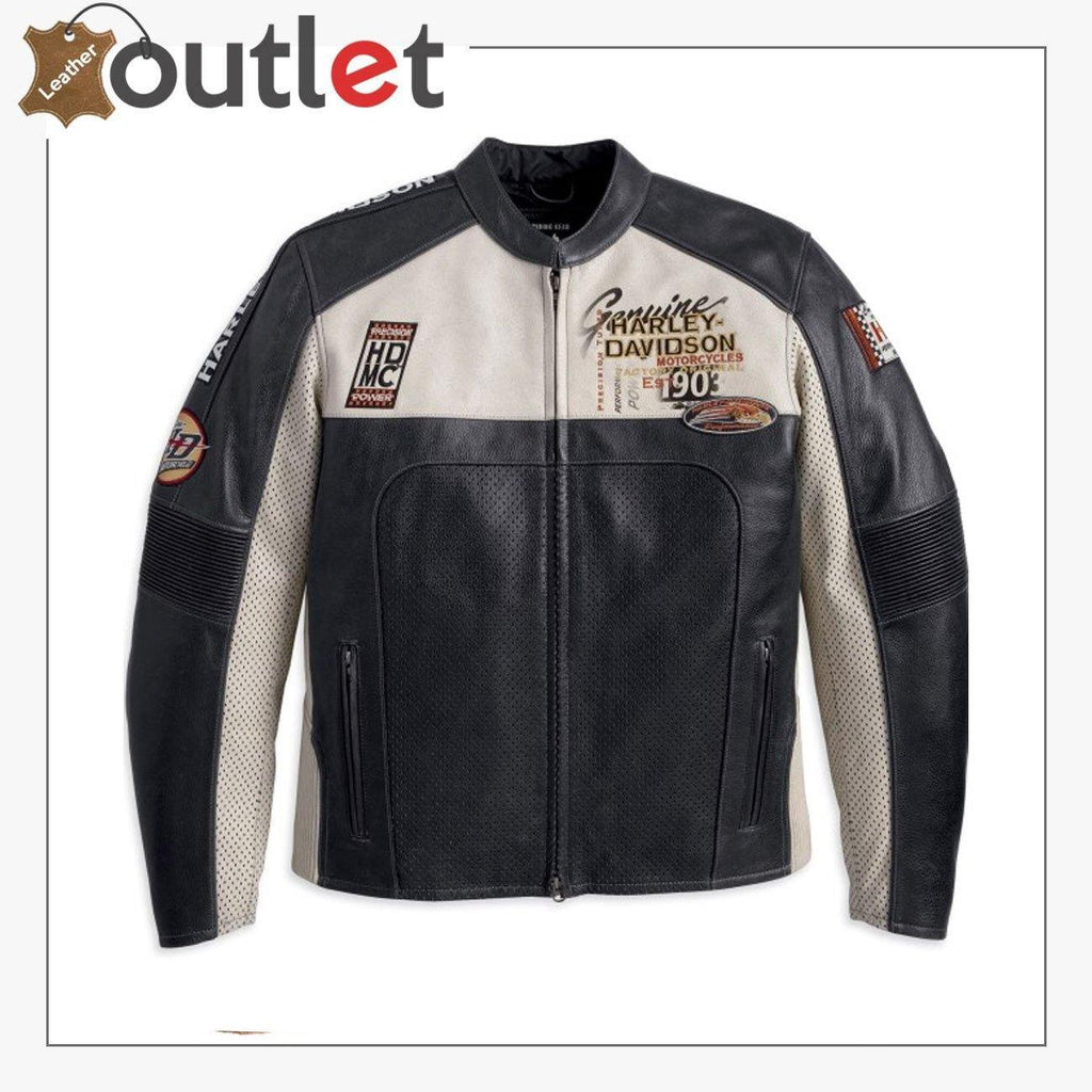 Harley Davidson Men’s Regulator Perforated Leather Jacket