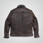 Men's Brown B3 Bomber Shearling Jacket