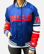 Buffalo Bills Satin Varsity Jacket