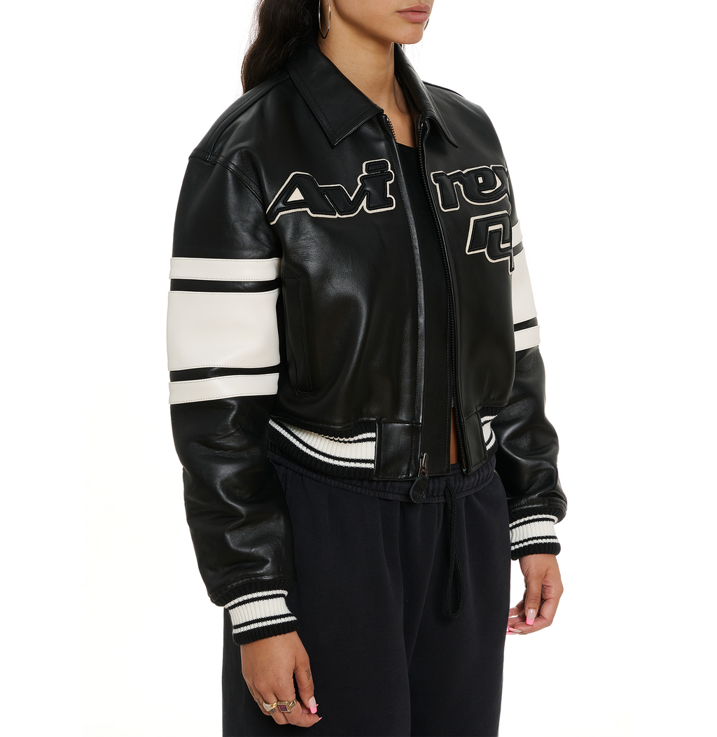 Avirex Legend Lamb Leather Jacket For Wmens
