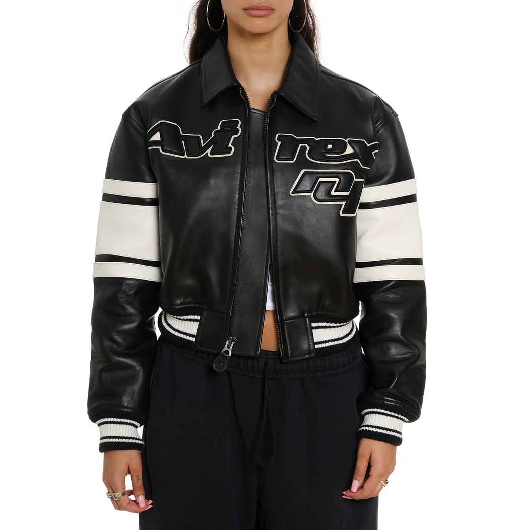Avirex Legend Lamb Leather Jacket For Wmens