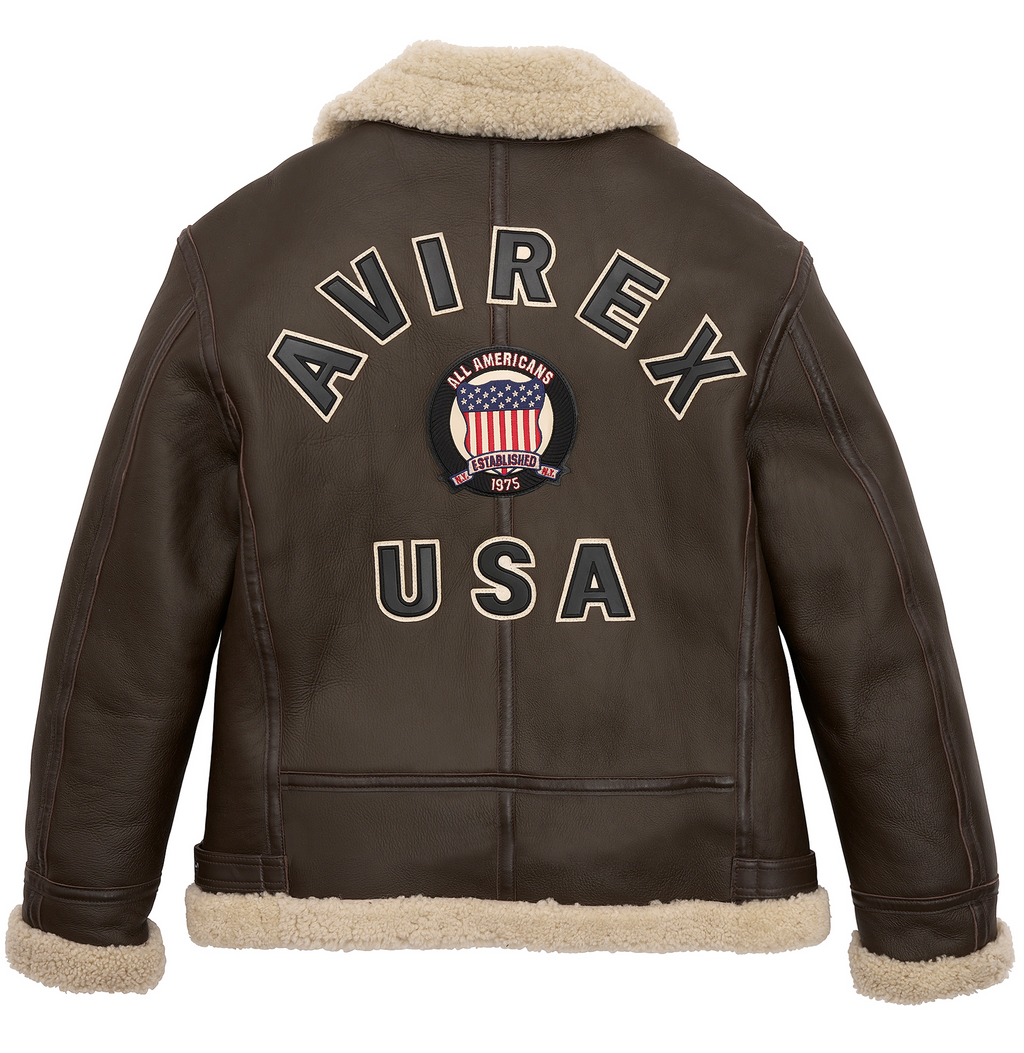 Original Winter Avirex B3 Shearling Choclate Jackets