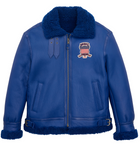 Original Winter Avirex B3 Shearling Blue Leather Jackets