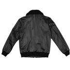Mens Black G-1 Flight Leather Bomber Jacket