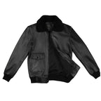 Mens Black G-1 Flight Leather Bomber Jacket