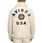 Avirex B3 Bomber Shearling Snow White Jackets Mens