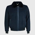 Cashmere And Ostrich Leather Flight Jacket Men's