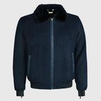 Cashmere And Ostrich Leather Flight Jacket Men's