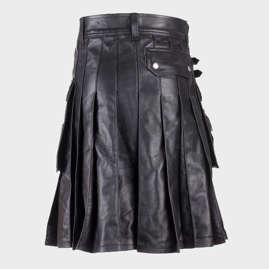 CLASSY AND ELEGANT LEATHER KILT