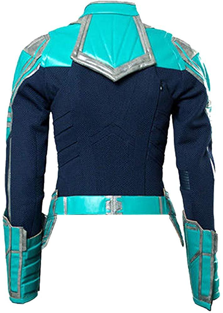 Captain Marvel Green Faux Leather Jacket