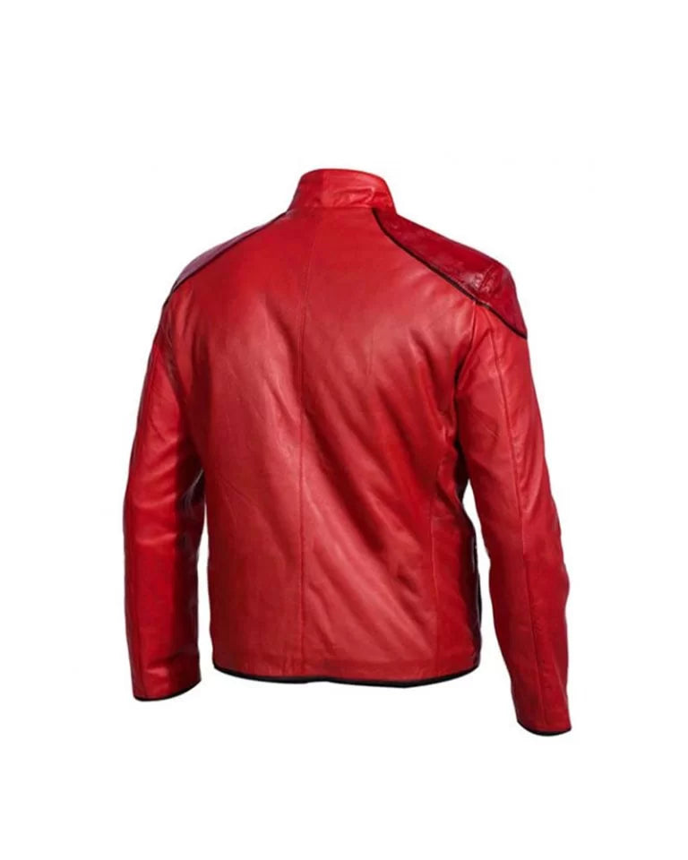 Shazam Billy Captain Marvel Red Leather Jackets