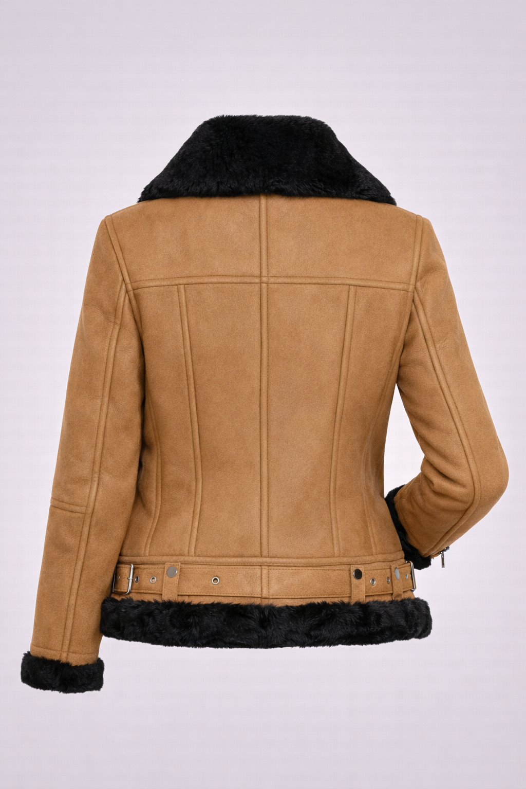 Women’s Moya Aviator Tan Leather Jacket