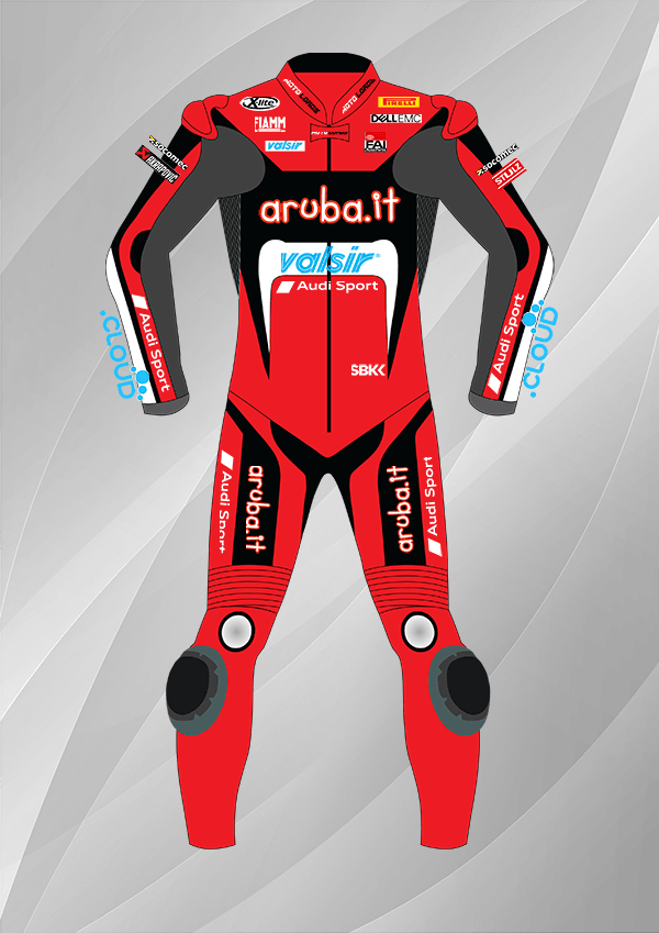 Chaz Davies Ducati 2018 SBK Leather Racing Suit for Sale