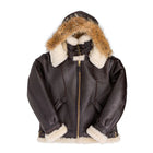 Men’s B-3 Hooded Sheepskin Bomber Jacket