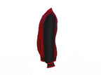 Maroon Varsity Letterman Jacket with Black Sleeves