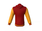 Maroon Varsity Letterman Jacket with Gold Sleeves