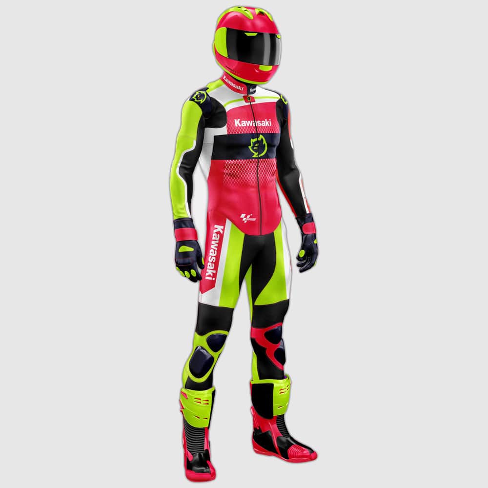 Custom Kawasaki MotoGP Leather Racing Suit