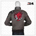 Cyberpunk Green Leather Jacket