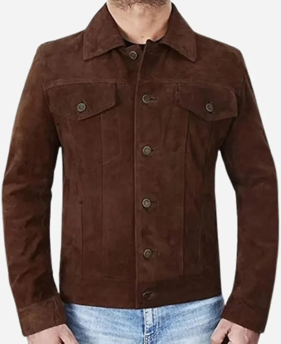 Lift Kevin Hart Brown Suede Leather Jacket