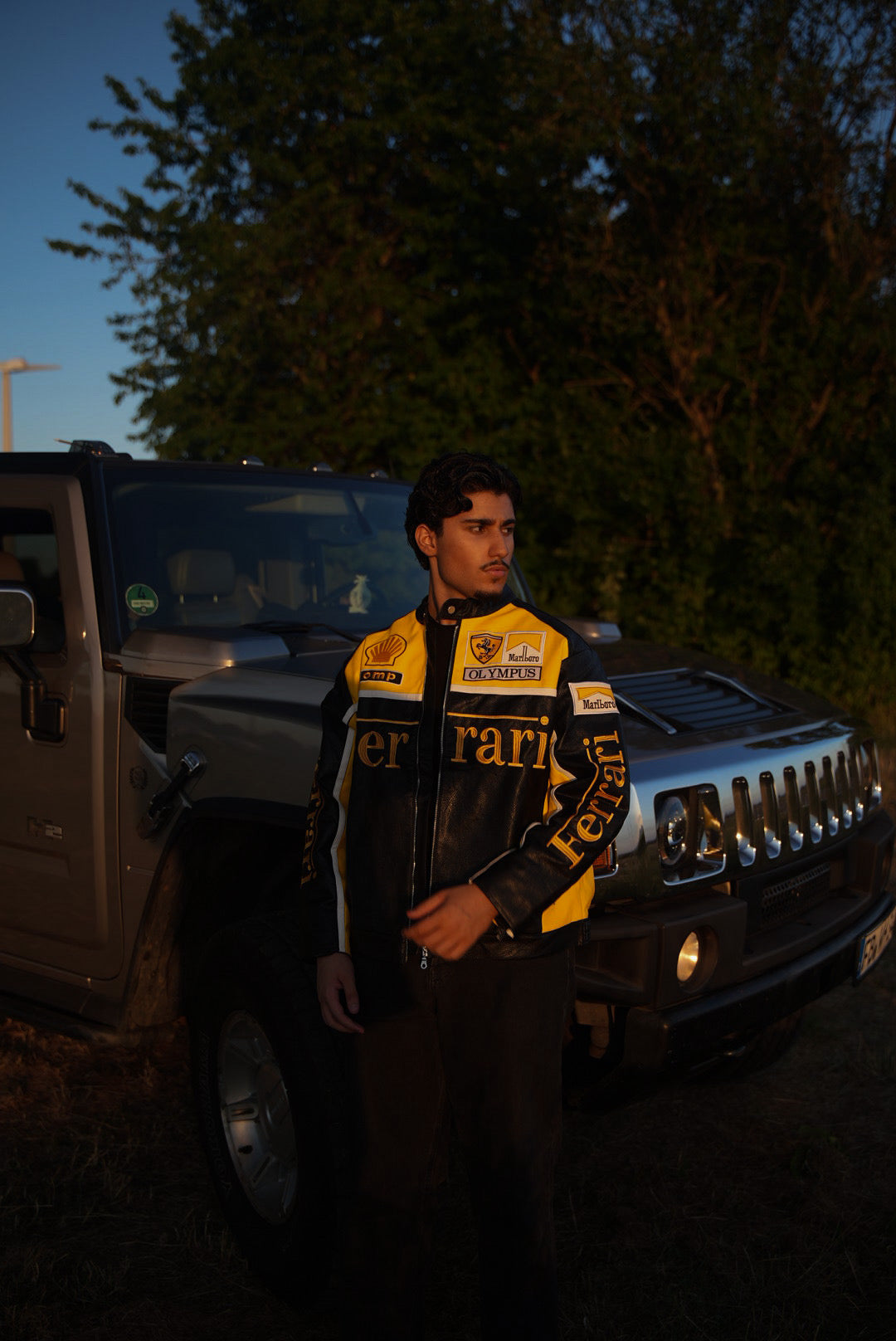 Ferrari F1 Vintage Racing Jacket - Black & Yellow Edition