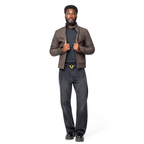 Classic Brown Suede Leather Jacket
